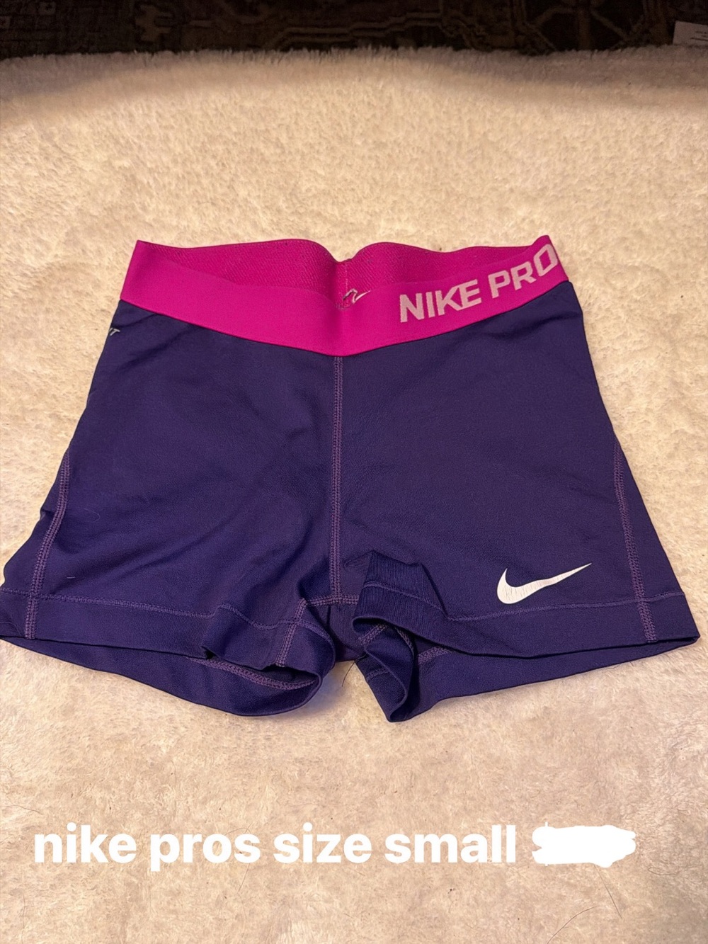 Nike Pros Women's Purple Athletic Shorts